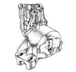 SOPORTE DE MOTOR   (LADO DERECHO) PUNTO JTD1.3