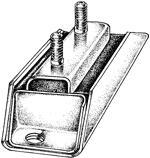 SOPORTE DE CAJA  VELOCIDADES F100 CONMOTOR CUMMINS (NEGRO)