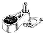 SOPORTE DE MOTOR   TRASERO FIESTA KINETIC. NAFTA 1.6 L