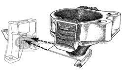 SOPORTE DE MOTOR   (LADO DERECHO) FOCUS DURATEC 2.0. AÑOS05 / 09 (ELASTOMERICO)