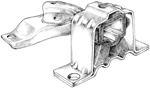 SOPORTE DE MOTOR   (L/DERECHO) LOGAN Y SANDERO1.6 8V NAFTA