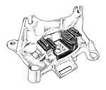 SOPORTE DE MOTOR   (LADO IZQUIERDO) FLUENCE /MEGANE III 1.6 (CAJA 5TA)