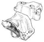 SOPORTE DE MOTOR   (HIDRAULICO) (L/DER.) KANGOO 1.5 DCI (K9K)