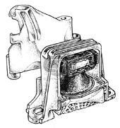 SOPORTE DE MOTOR   (LADO DERECHO) FLUENCE. MEGANE III. SCENIC III 2.0